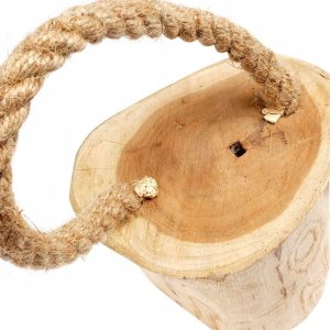 Home Styling Collection Stoper odbojnik ogranicznik do drzwi drewniany z liną 15 cm 9
