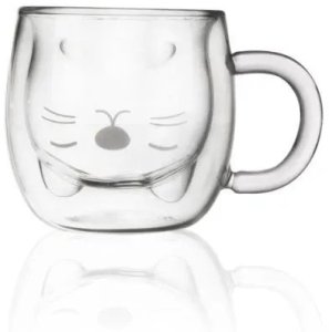 Pan i Pani Gadżet Szklanka termiczna z podwójną ścianką KOTEK 270 ml 7