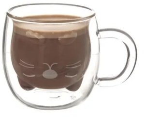 Pan i Pani Gadżet Szklanka termiczna z podwójną ścianką KOTEK 270 ml 8