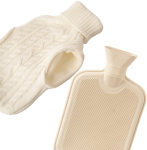 Orion Termofor gumowy w pokrowcu sweterku beżowy 1,6 l 33x20 cm 3