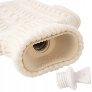 Orion Termofor gumowy w pokrowcu sweterku beżowy 1,6 l 33x20 cm 10