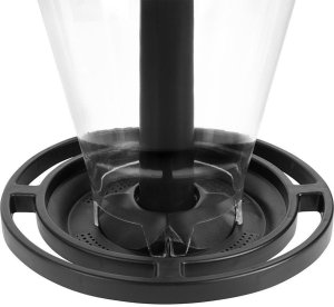 Karmnik dla ptaków / budka na karmę ziarno czarny 5