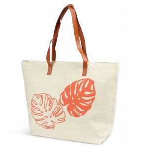 Torba termiczna plażowa beżowa 22 l 2