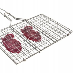 Ruszt do grillowania metalowy 35x55 cm 4