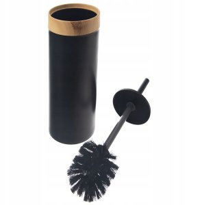 Szczotka do toalety z pojemnikiem czarna 5