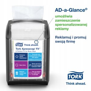 Tork Xpressnap Fit - Dozownik do serwetek na stolik, N14 - Czarny 4