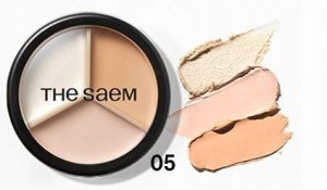 SAEM Cover Perfection Korektor do twarzy Triple Pot 05 Dark Up Beige 2