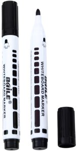 Zestaw Markery Do Tablicy Suchościeralnej Czarne 12szt 2