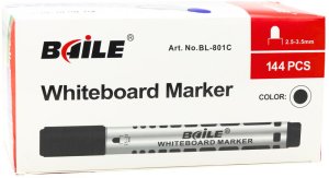 Zestaw Markery Do Tablicy Suchościeralnej Czarne 12szt 4