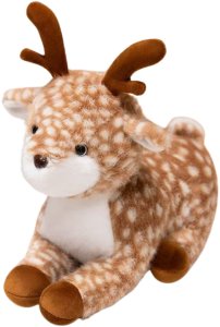 Pluszowa Maskotka Przytulanka Jelonek Brązowy W Centki 23cm 3