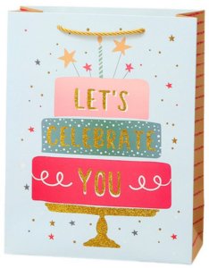 Lean Torba Prezentowa Urodzinowa Happy Birthday 23 x 18 x 10cm 2