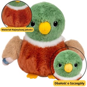 Pluszowa Maskotka Przytulanka Ptak Pluszowy Mała Kaczka 12cm 1