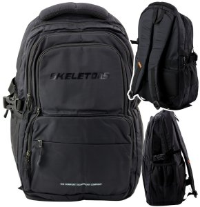 Plecak Miejski Funkcjonalny 9 Kieszeni Czarny 35L 4