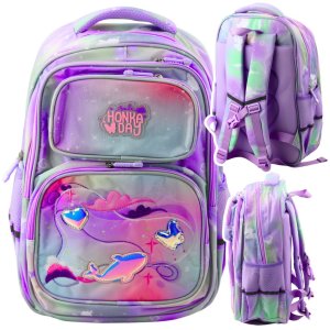 Plecak Szkolny Pas Piersiowy Pastelowy Kolorowy 20L 4