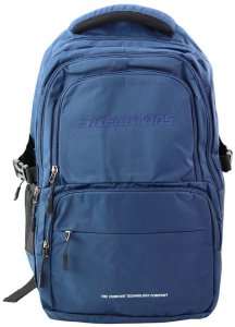 Plecak Miejski Funkcjonalny 9 Kieszeni Granatowy 35L 2