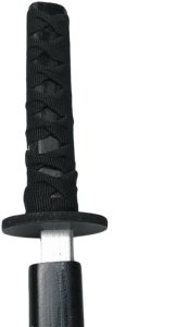 Drewniana Katana Miecz Do Zabawy Treningu Rekwizyt Czarny 70cm 3