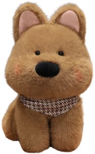 Pluszowa Maskotka Przytulanka Piesek Z Chustą Brązowy 25cm 3
