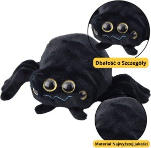 Pluszowa Maskotka Przytulanka Owad Pająk Czarny 30cm 3