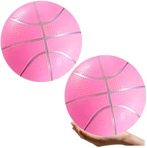 Piłka Plażowa Gumowa Pastelowa Lekka Różowa 20cm 2