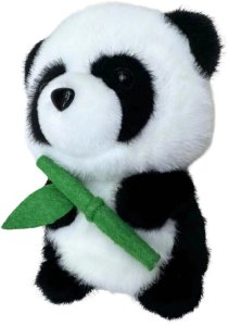 Pluszowa Maskotka Przytulanka Panda Z Bambusem 18cm 3