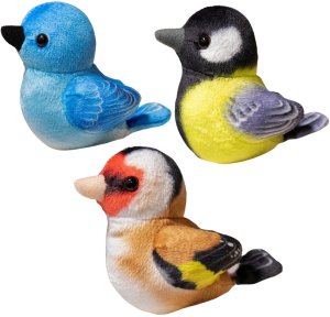 Mały Pluszowy Ptak Niebieski Sikorka Szczygieł 10cm 3