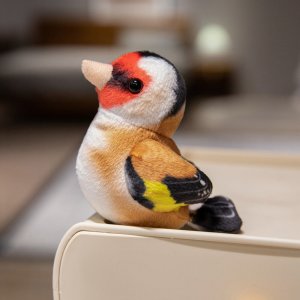 Mały Pluszowy Ptak Niebieski Sikorka Szczygieł 10cm 6