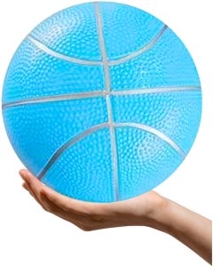 Piłka Plażowa Gumowa Pastelowa Lekka Niebieska 20cm 3