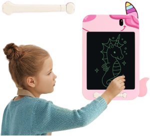 LeanToys Znikopis Tablica Do Rysowania Pisania LCD Rysik Jednorożec Różowy 3