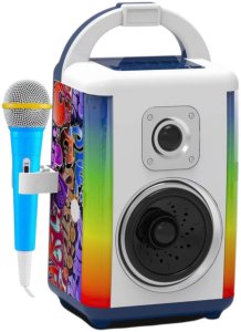 LeanToys Zestaw Muzyczny Sound Box Mikrofon Głośnik Bluetooth MP3 Nagrywanie LED 3