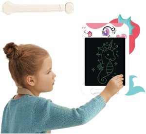 LeanToys Znikopis Tablica Do Rysowania Pisania LCD Rysik Jednorożec Biała 3