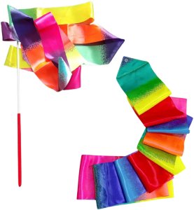 Wstążka Gimnastyczna Do Tańca Ćwiczeń Kolorowa 205 x 5cm 2