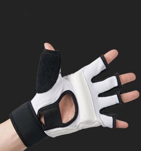 Rękawiczki Sportowe Do Takewondo Etui Białe Rozmiar XS 3