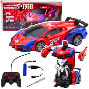 Samochód Robot Spider Pająk Zdalnie Sterowany 2w1 Światła Dźwięki 2