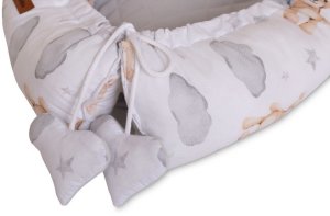 KOKON MUŚLIN TEDDY SZARY 80x45 5