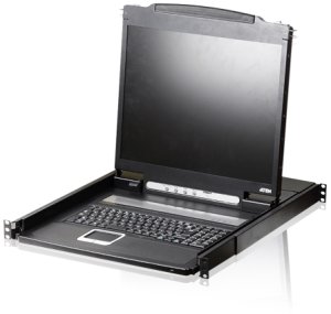 ATEN CL3800NW konsola rackowa 47 cm (18.5") 1920 x 1080 px Metal, Plastik Czarny 1