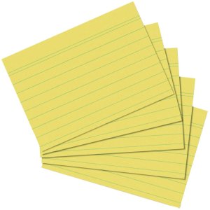 Herlitz 1150614 karta katalogowa Żółty 1 szt. 1