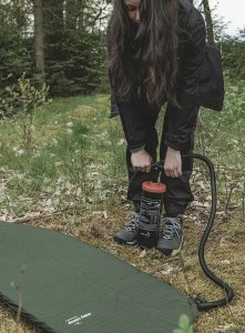 Outwell Double Action Pump Manual Air Pump for Quick Inflation, Black | Outwell 2