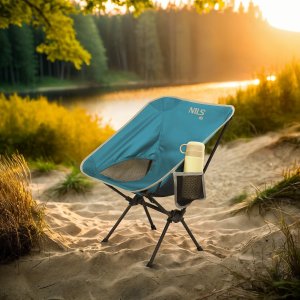 NC3320 KRZESŁO SKŁADANE ULTRALIGHT NIEBIESKIE NILS CAMP 2