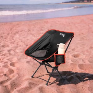 NC3320 KRZESŁO SKŁADANE ULTRALIGHT CZARNE NILS CAMP              2