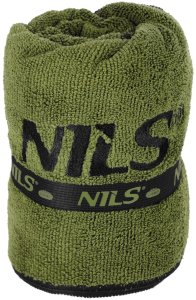 NCR15 RĘCZNIK Z MIKROFIBRY WOJSKOWY KHAKI 120x60 cm NILS CAMP 2
