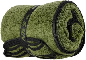 NCR15 RĘCZNIK Z MIKROFIBRY WOJSKOWY KHAKI 120x60 cm NILS CAMP 3
