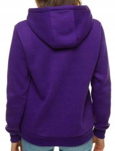 Damska bluza dresowa kangurka z kapturem L fiolet 2