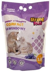 STRONG PETS Żwirek Silikonowy 3,8L- compact lawendowy 1