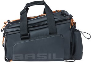 Torba na bagażnik BASIL MILES TARPAULIN TRUNKBAG XL PRO 9-36L, 100% wodoodporna black orange (bez płytki mocującej) (NEW 2024) 2