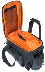 Torba na bagażnik BASIL MILES TARPAULIN TRUNKBAG XL PRO 9-36L, 100% wodoodporna black orange (bez płytki mocującej) (NEW 2024) 4