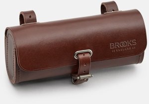 Torba podsiodłowa BROOKS CHALLENGE, Brown, Pojemność 0,5L, Mocowanie na paskach, Garbowana skóra (NEW) 1