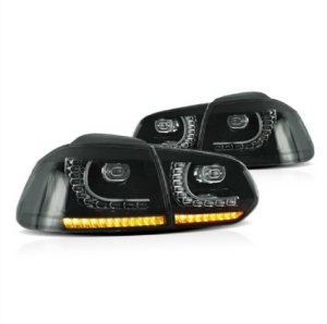Lampy Volkswagen Golf VI Tył Dynamic LED Smoke 2