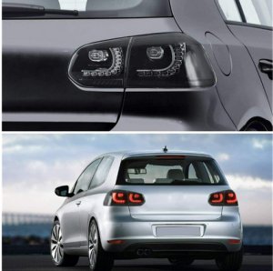Lampy Volkswagen Golf VI Tył Dynamic LED Smoke 4