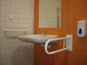 Merida Poręcz prosta biała Ergoplus 60 cm, średnica poręczy: 32mm 2
