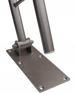 Poręcz uchylna ERGOPLUS o długość 80cm, ze stali nierdzewnej kwasoodpornej, wykończenie powierzchni : satyna 2